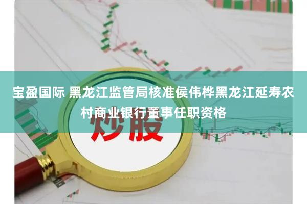 宝盈国际 黑龙江监管局核准侯伟桦黑龙江延寿农村商业银行董事任职资格
